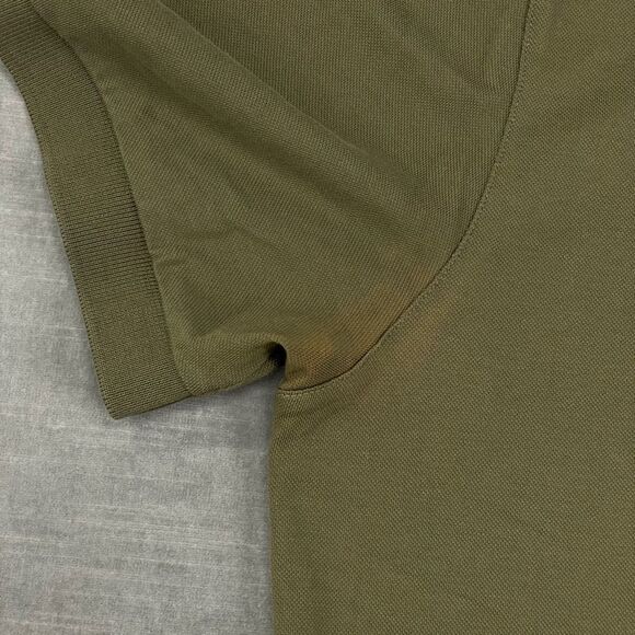 BAOBAB The Perfect Polo Shirt Mens Medium Olive Green Pima Cotton Golf Preppy - Picture 6 of 11